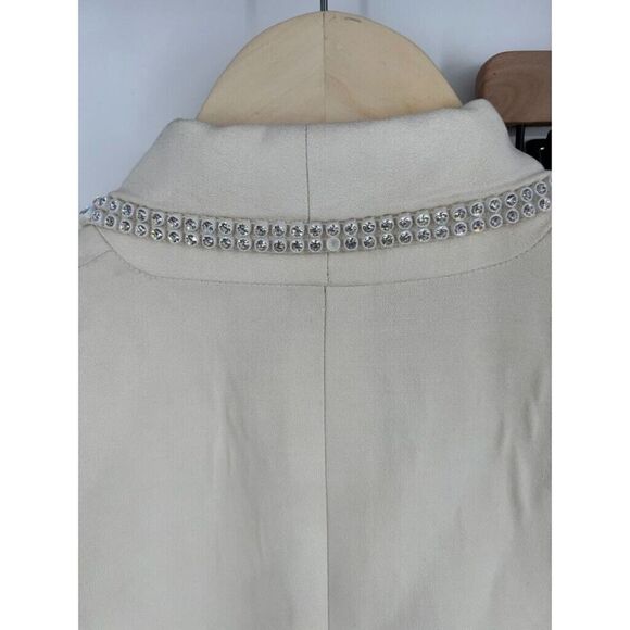 Vintage Criscione New York Blazer/Skirt Suit Set Small Embellished Collar Ivory - Picture 7 of 10
